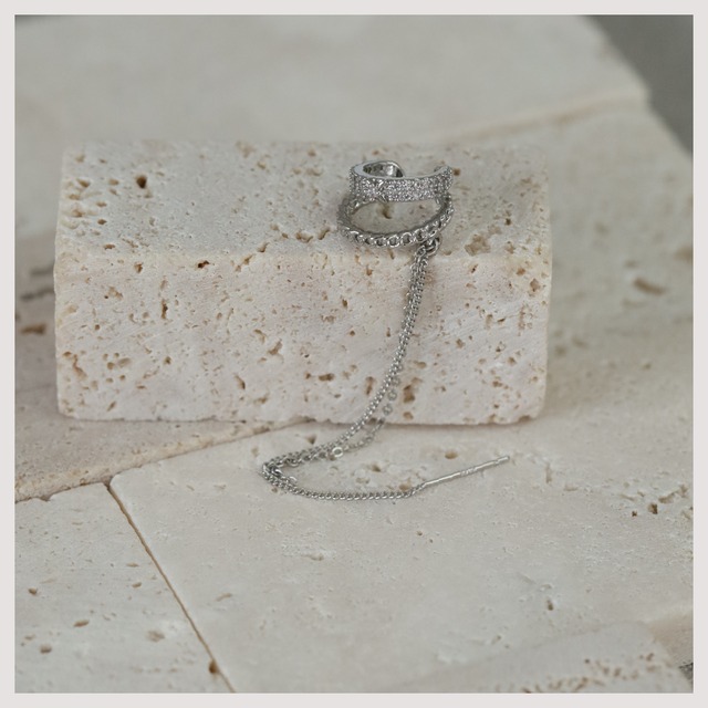 Ear cuff -Silver-
