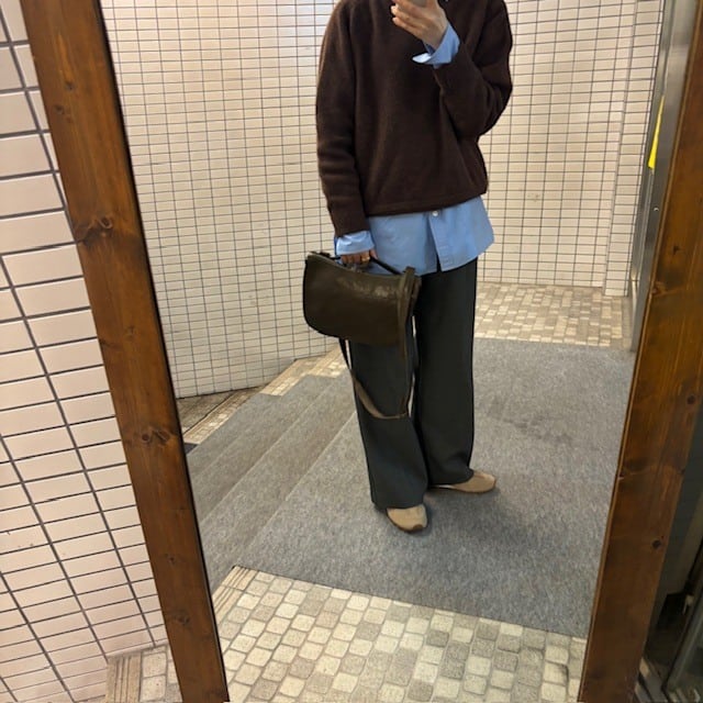 B.stuff　ナイロンコンビショルダーバッグ(ケッパー)