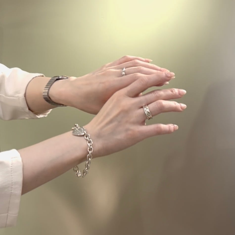 TIFFANY&CO】 【14号 】2419 T&CO ナローシルバー925ヴィンテージ