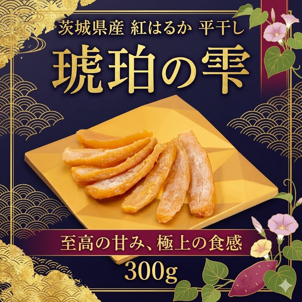 琥珀の雫（ 平干し）】国産 紅はるか 特選 300g入 KS-PG-300 | Sweet