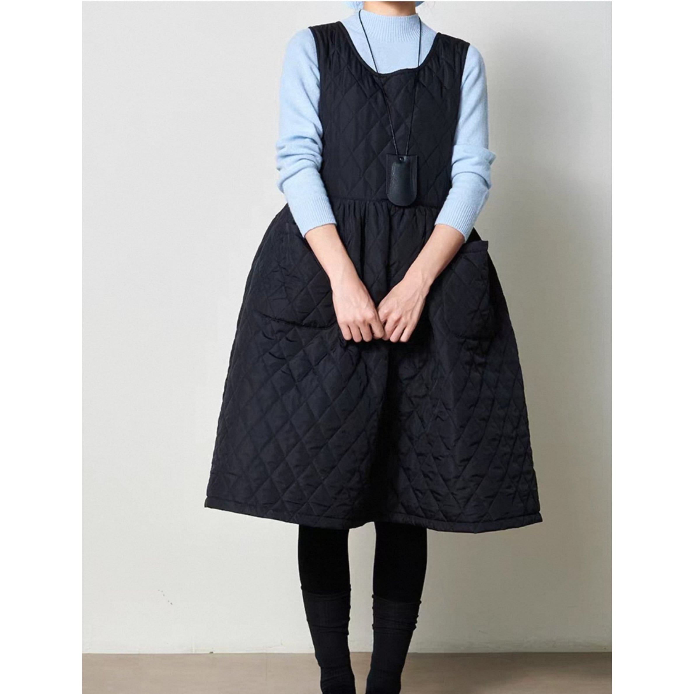 キルティングジャンパースカート r001285