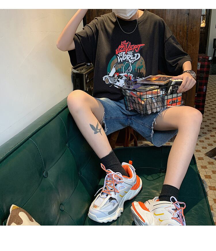 全3色 Tシャツ カットソー プリント カジュアル シンプル