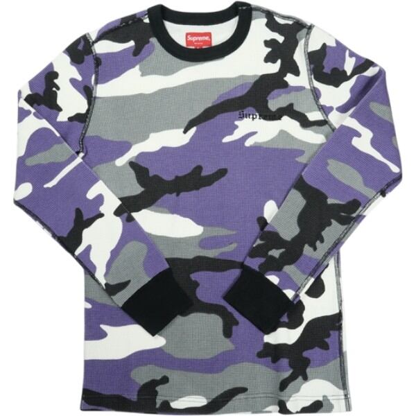 Size【S】 SUPREME シュプリーム 16AW Camo Waffle Thermal Purple