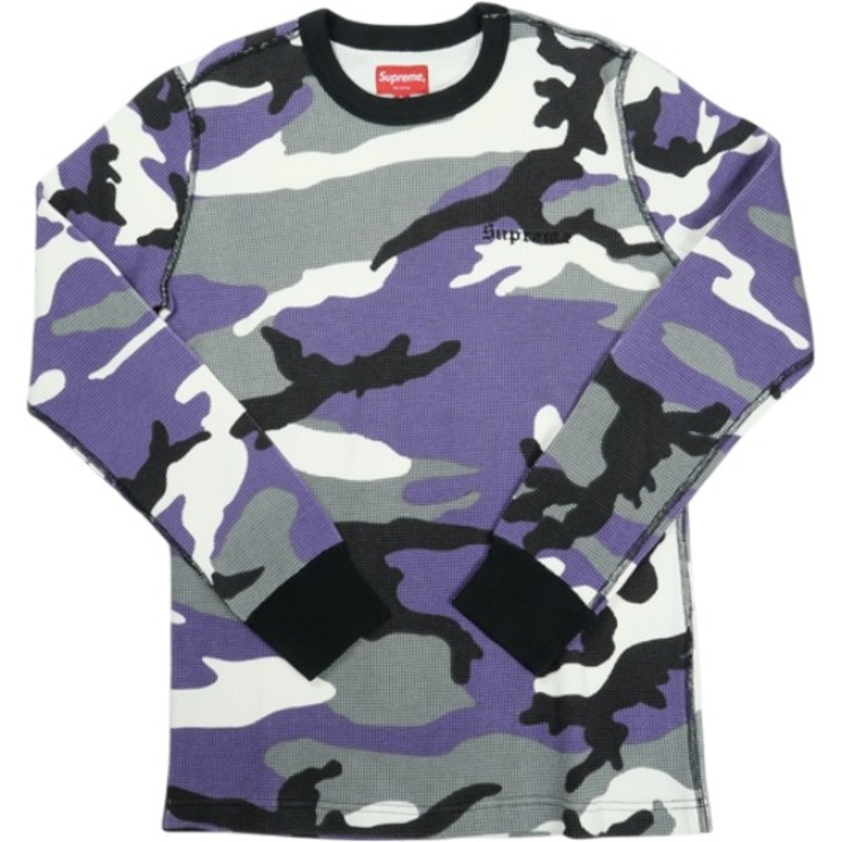 Size【S】 SUPREME シュプリーム 16AW Camo Waffle Thermal Purple 