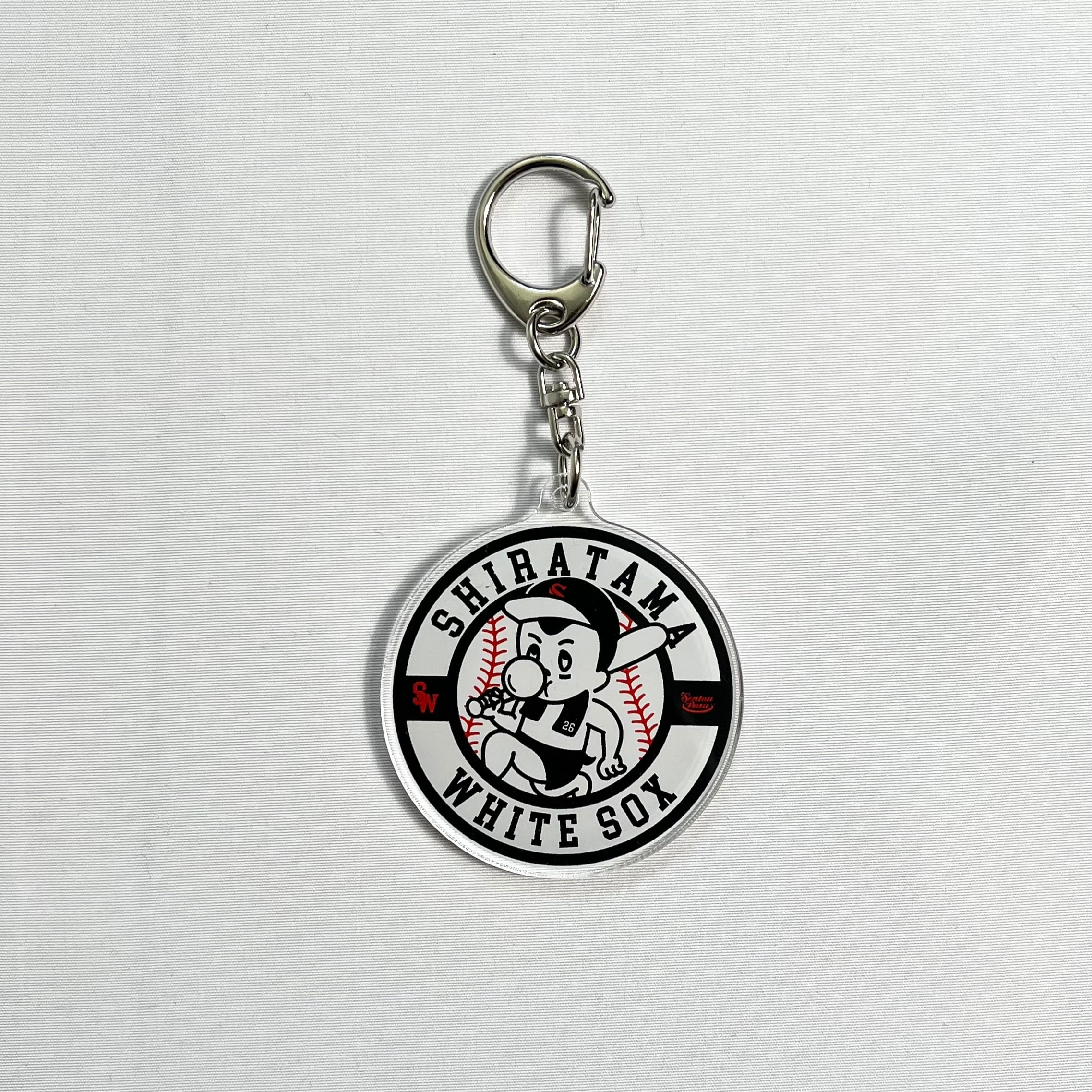 SHIRATAMA WHITE SOX ACRYLIC KEY HOLDER | ユートピア白玉温泉