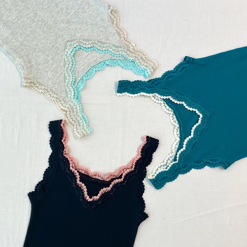 バイカラーテレコタンク