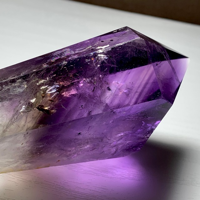 3.希少☆ロマネシュ鉱入り・色合い美麗☆アメジスト ワンド