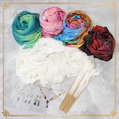 ベリーダンス 小物 まとめ売り 全9点 セット ファンベール ネックレス ピアス アクセサリー 白 赤 黒 緑 青 小道具 ダンス小物 キラキラ 練習 レッスン ストーン グラデーション 民族舞踏 ホワイト系 レッド系 グリーン系 ピンク系 ブルー系