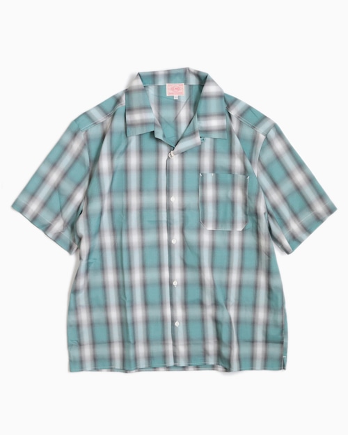 BIG MIKE｜Ombre Check Shirts -Mint-