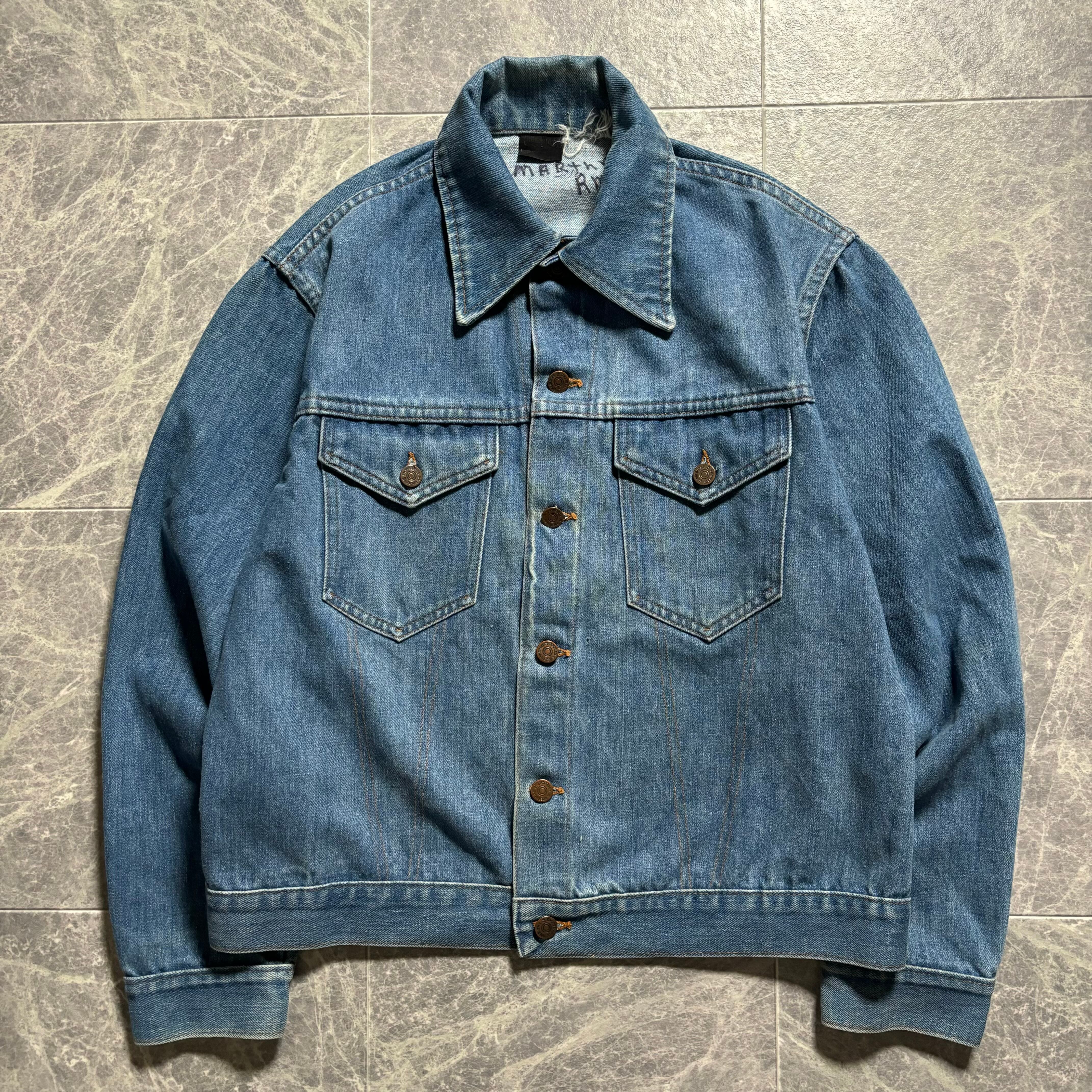 ビンテージ 50s 縦ベル ラングラー 11mjz デニムジャケット 44 ビンテージ 50s 縦ベル ラングラー 11mjz デニムジャケット 44 50's