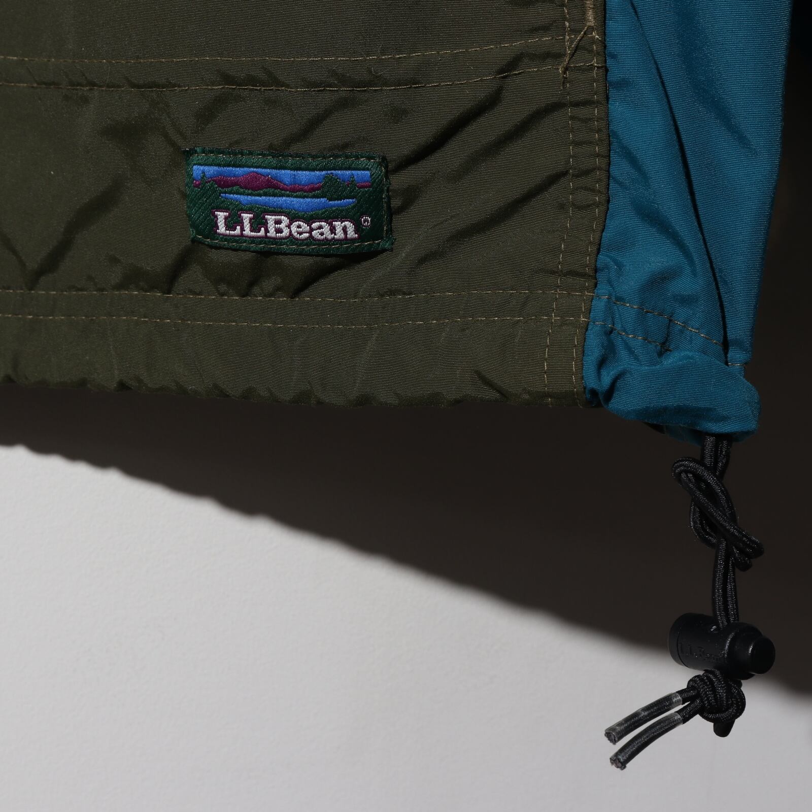 美品 L 80s 90s L.L.Bean アノラックパーカー 旧ロゴ 三角タグ ハーフ 