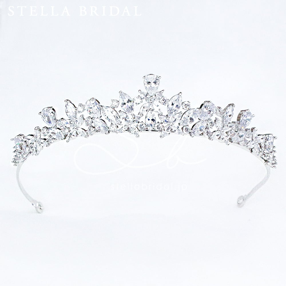 キュービックジルコニア ウェディングジュエリー ティアラ・エトワール | STELLA BRIDAL -  オシャレ花嫁さま御用達ウェディングアクセサリーショップ ＜ステラブライダル＞