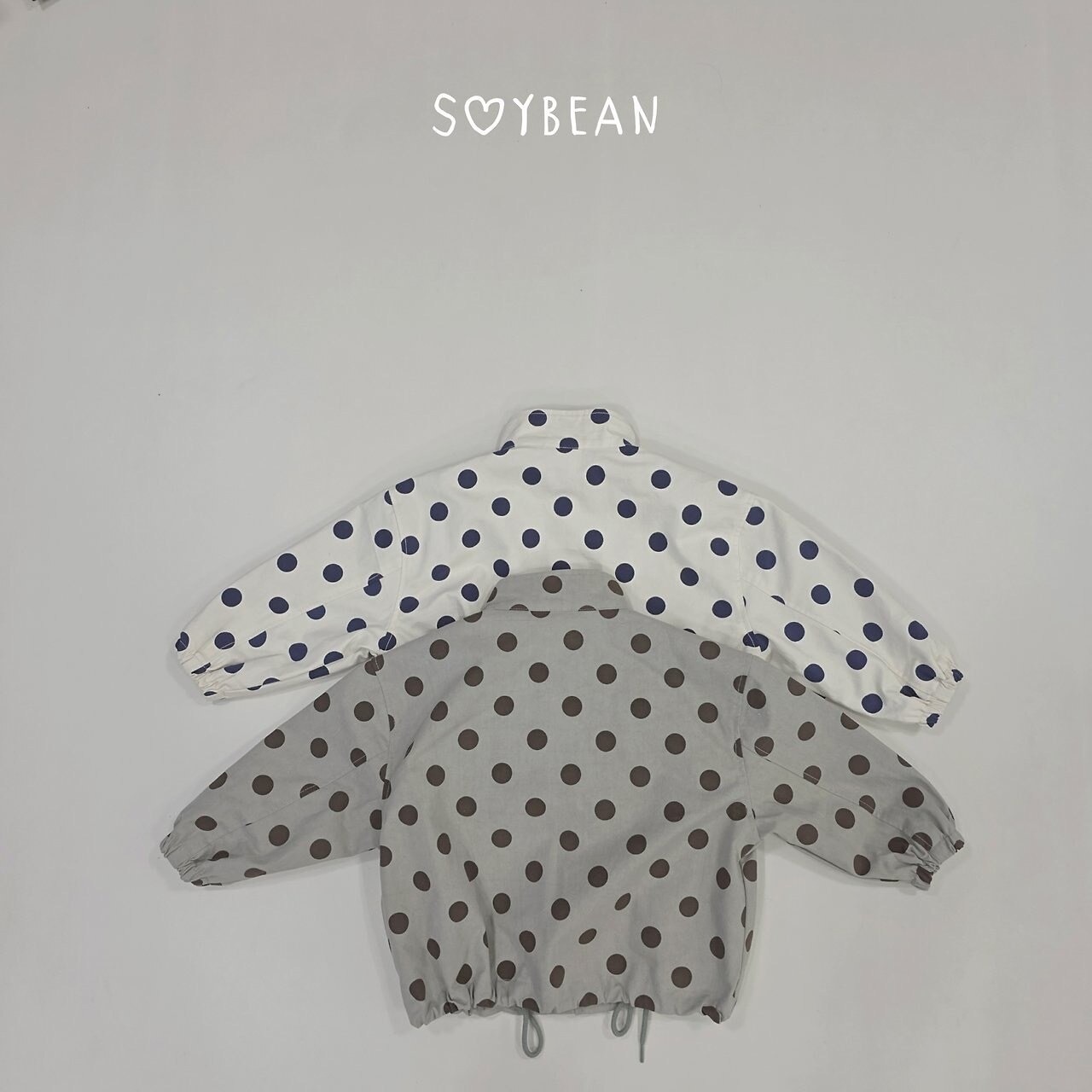 韓国子供服 / 26Autumn / soybean / オーバーサイズ ドット ジャケット / キッズ服 / ジュニア服 / 秋服 *XS~JM*
