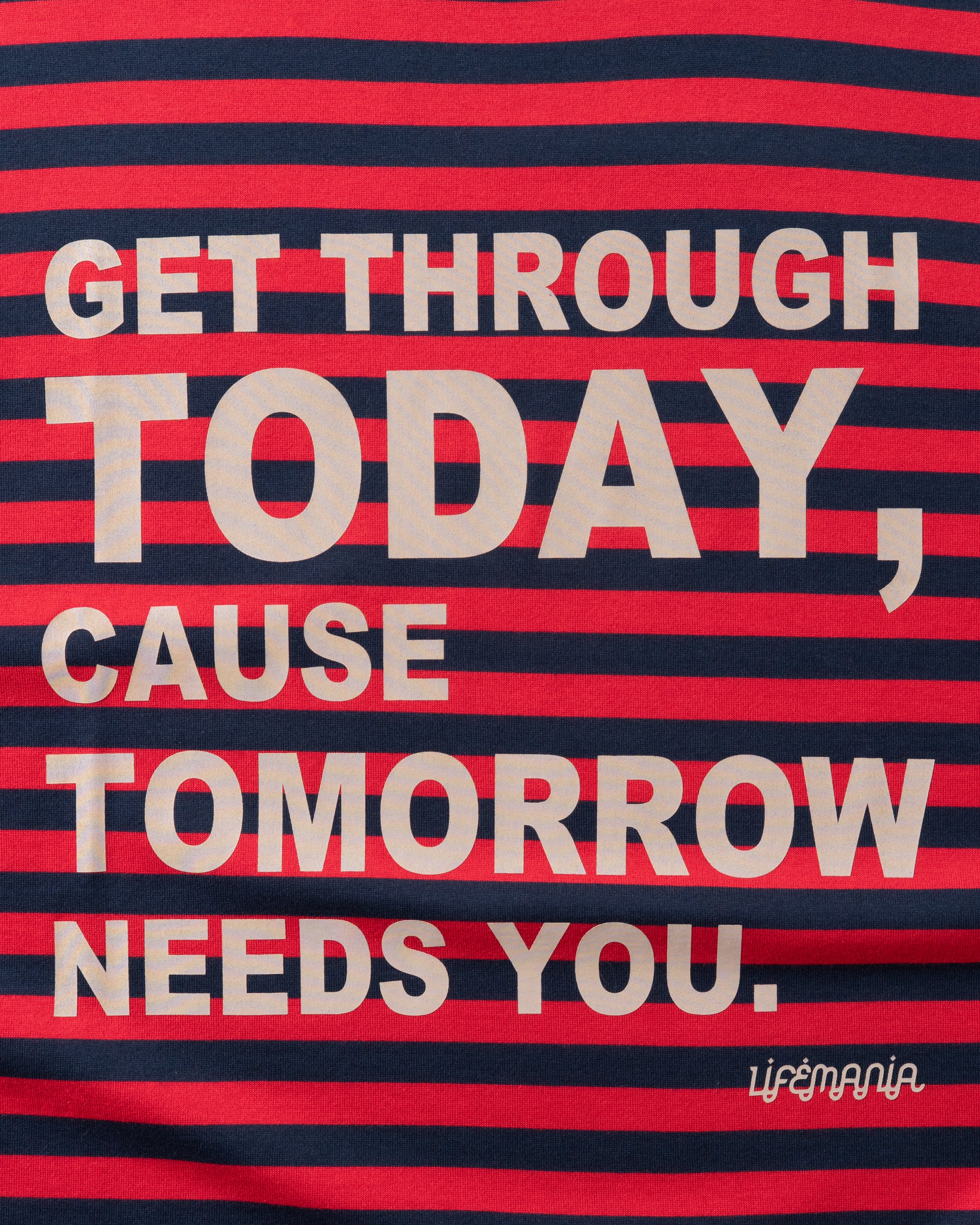 DAILY PULSE L/S TEE（RED） | LIFEMANIA