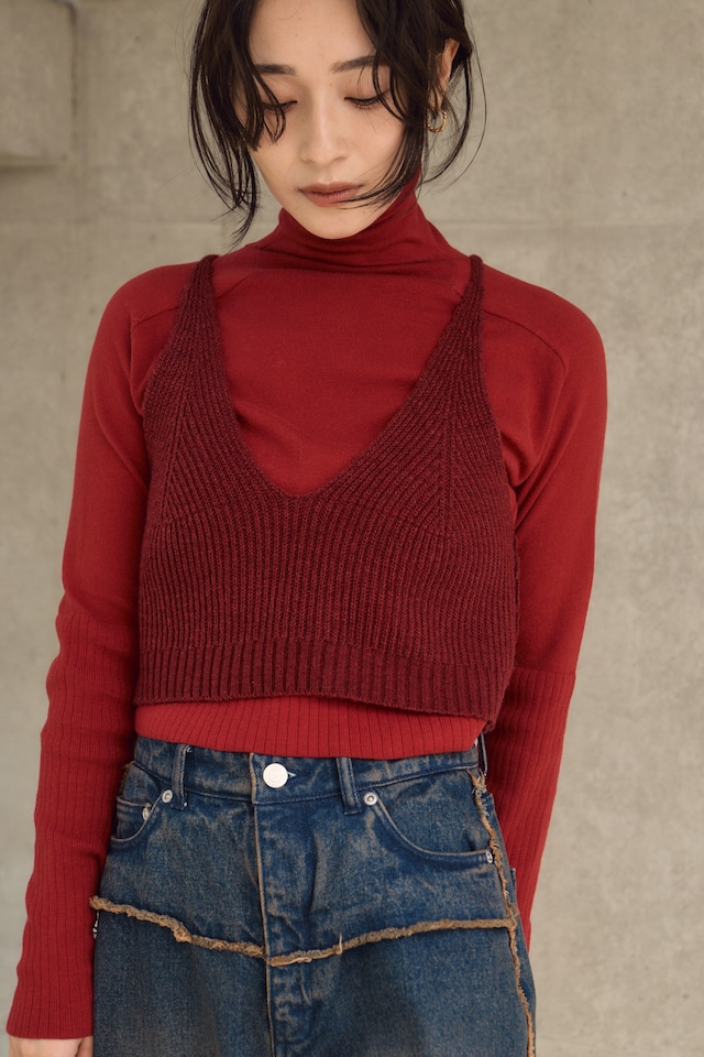 Hella KNIT BUSTIER　Red