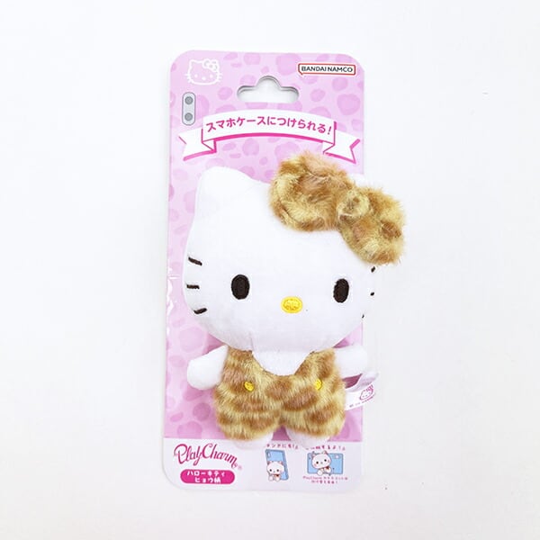 サンリオ キティ PlayCharm ヒョウ柄 スマホ用品 iPhone Android