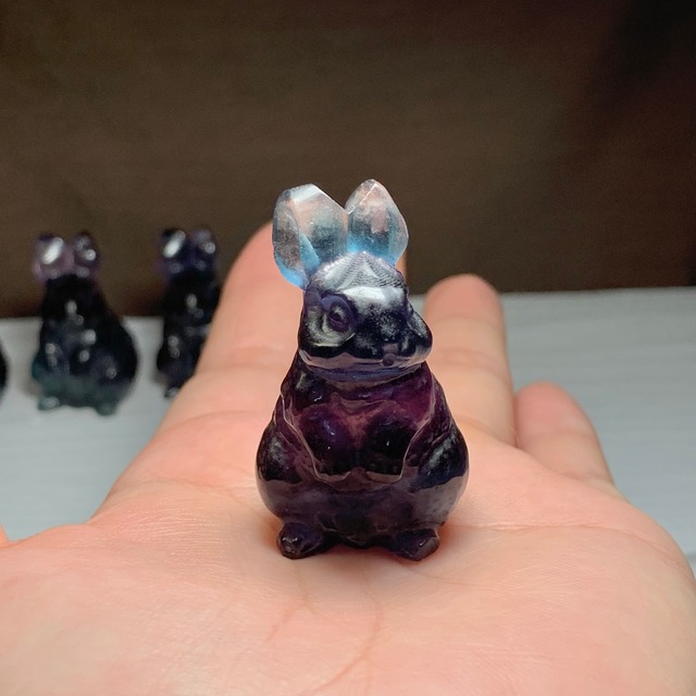 18.(訳)フローライトうさぎ・インテリア