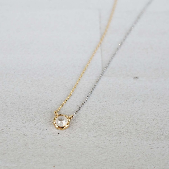 Gravity / Rose Cut Diamond Necklace (N231-YD)