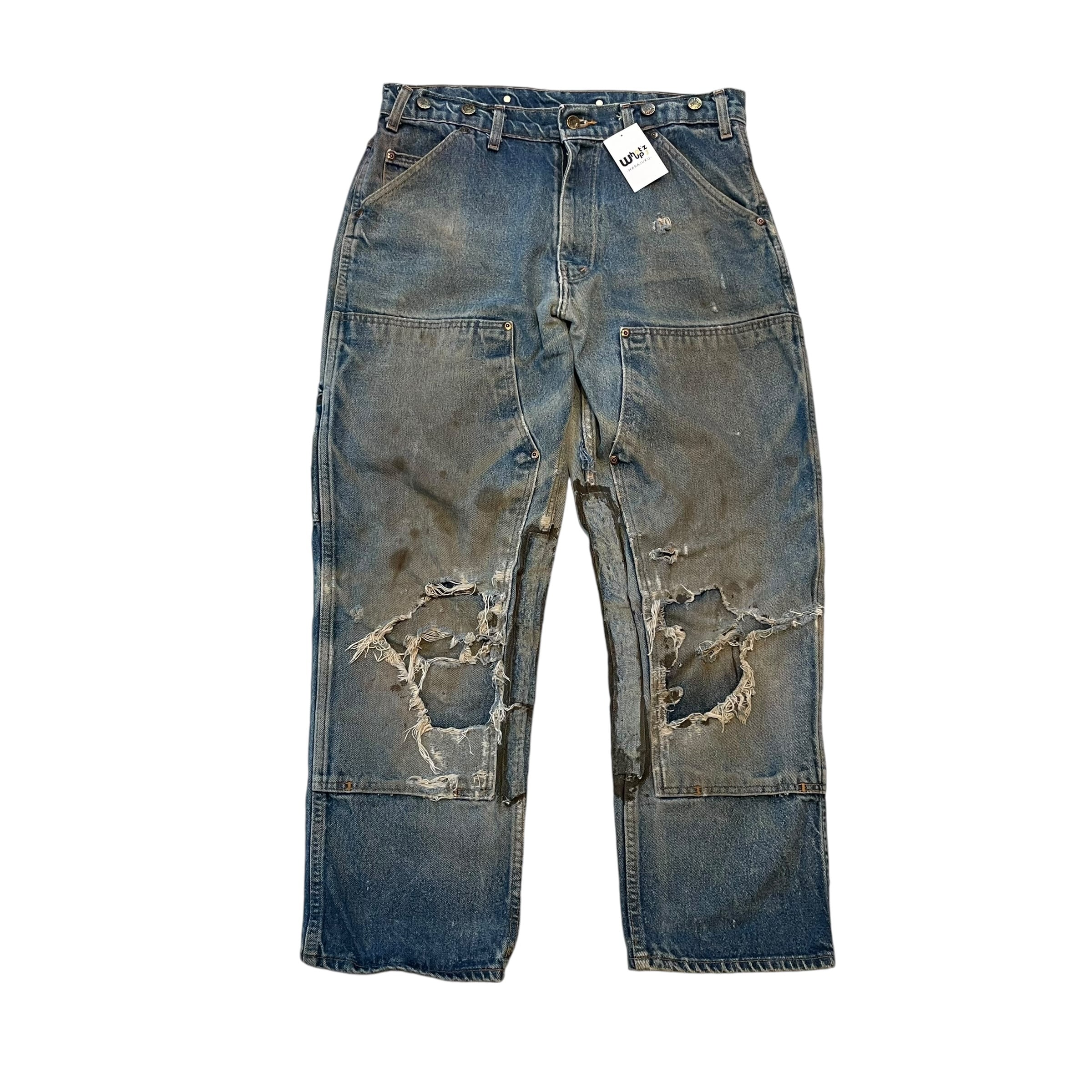 1990s WILD ASS double knee denim work pant ②