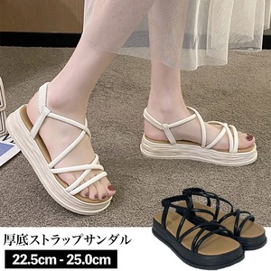 厚底 ストラップ サマーサンダル レディース 春夏 きれいめ おしゃれ 大人 かわいい 美脚 リゾート ビーチ アウトドア 大人可愛い 大人女子