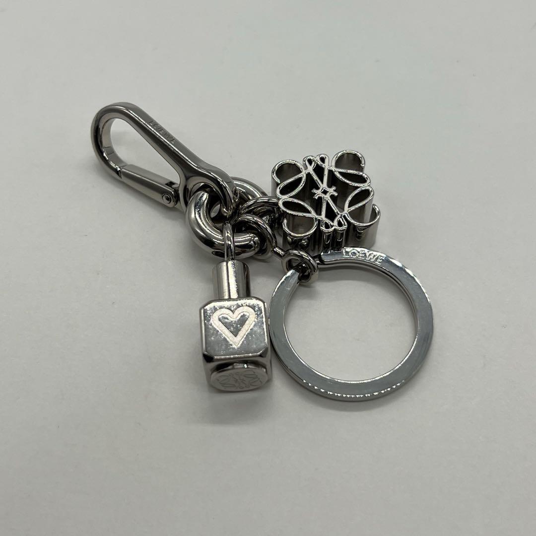 ロエベ LOEWE アナグラム キーリング スモールダイス ハート 真鍮
