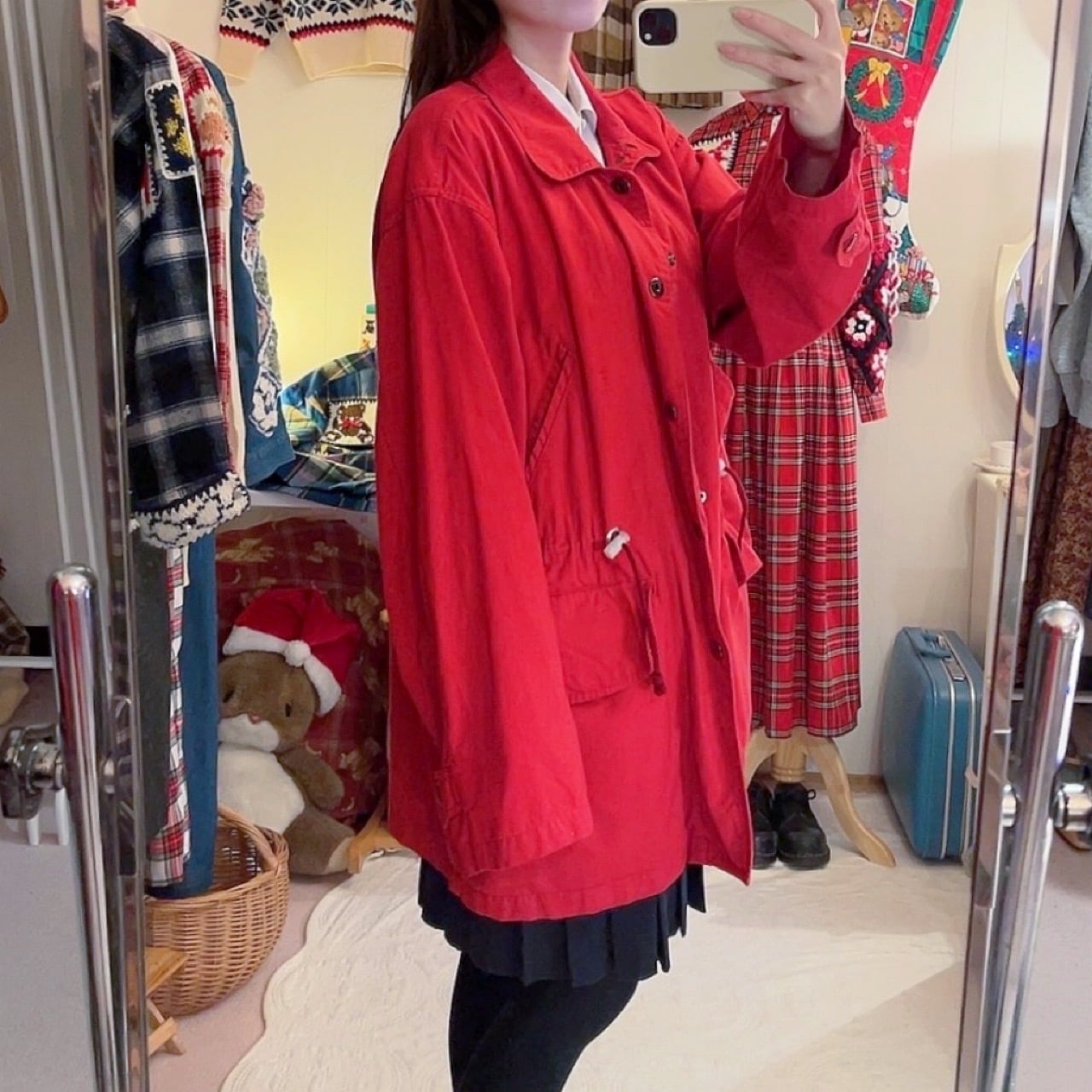 ABAHOUSE / red logo coat