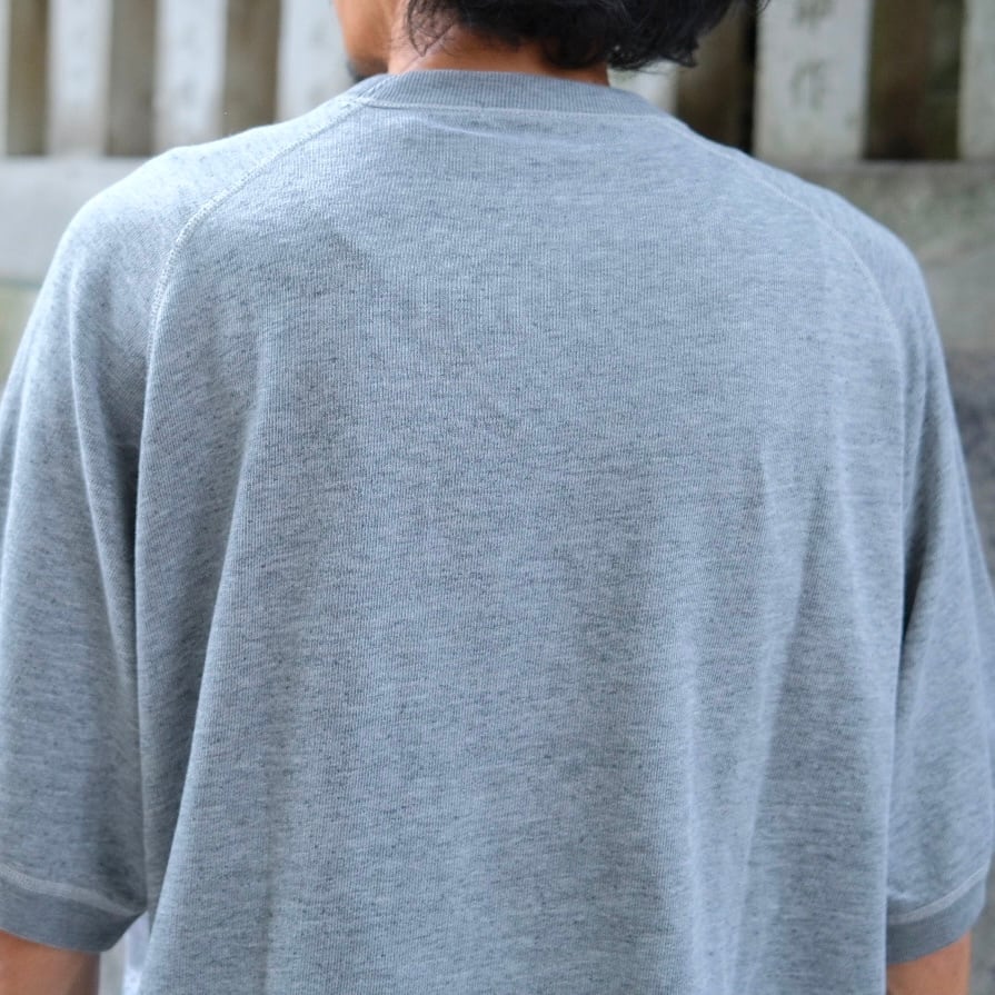 COMOLI(コモリ) /グレー裏毛半袖クルー-GRAY-(D01-05046) | Signs
