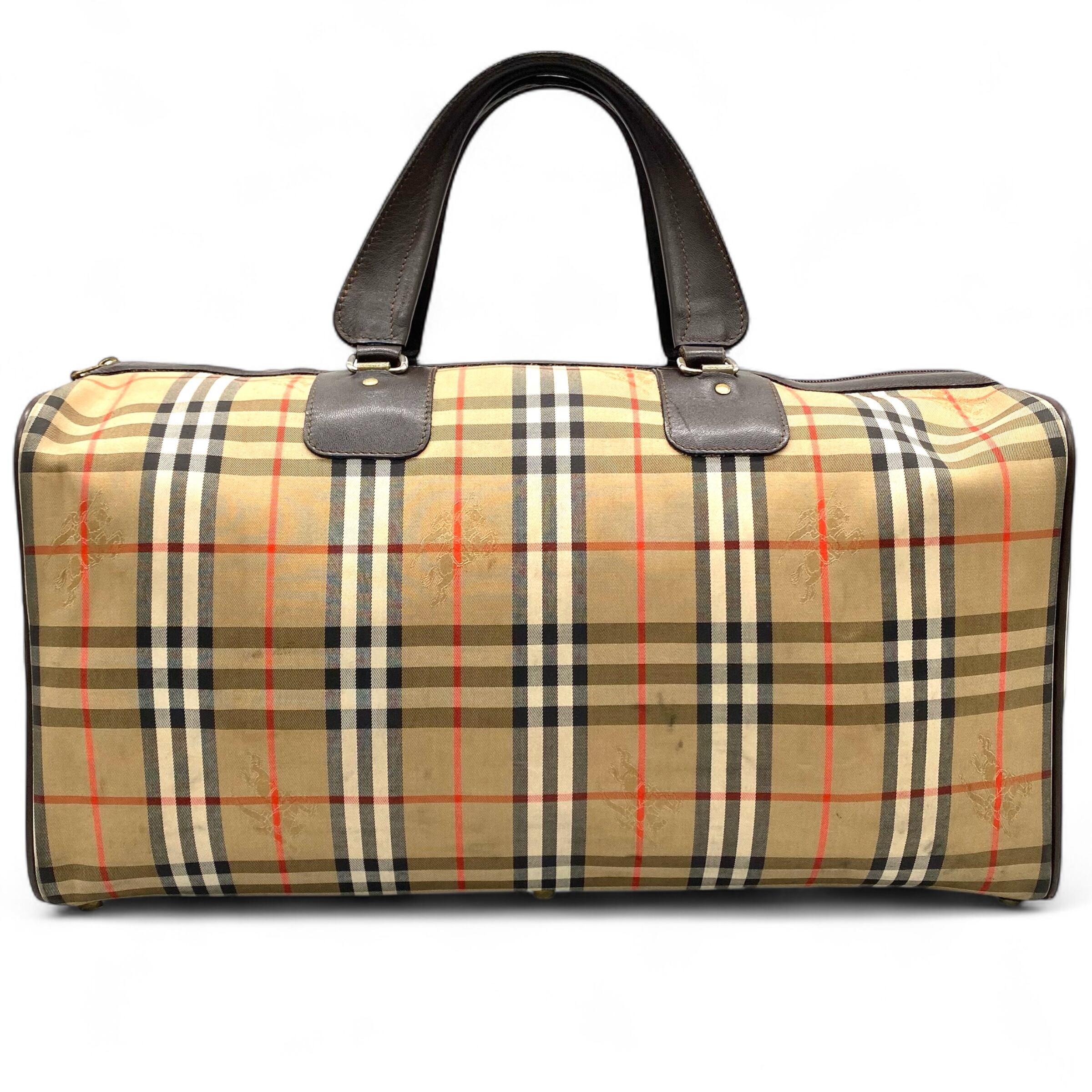 チェック柄 折りたたみボストンバッグとポーチ　バーバリー PAUL & JOE ACCESSOIRES ポール＆ジョー アクセソワ 折りたたみ