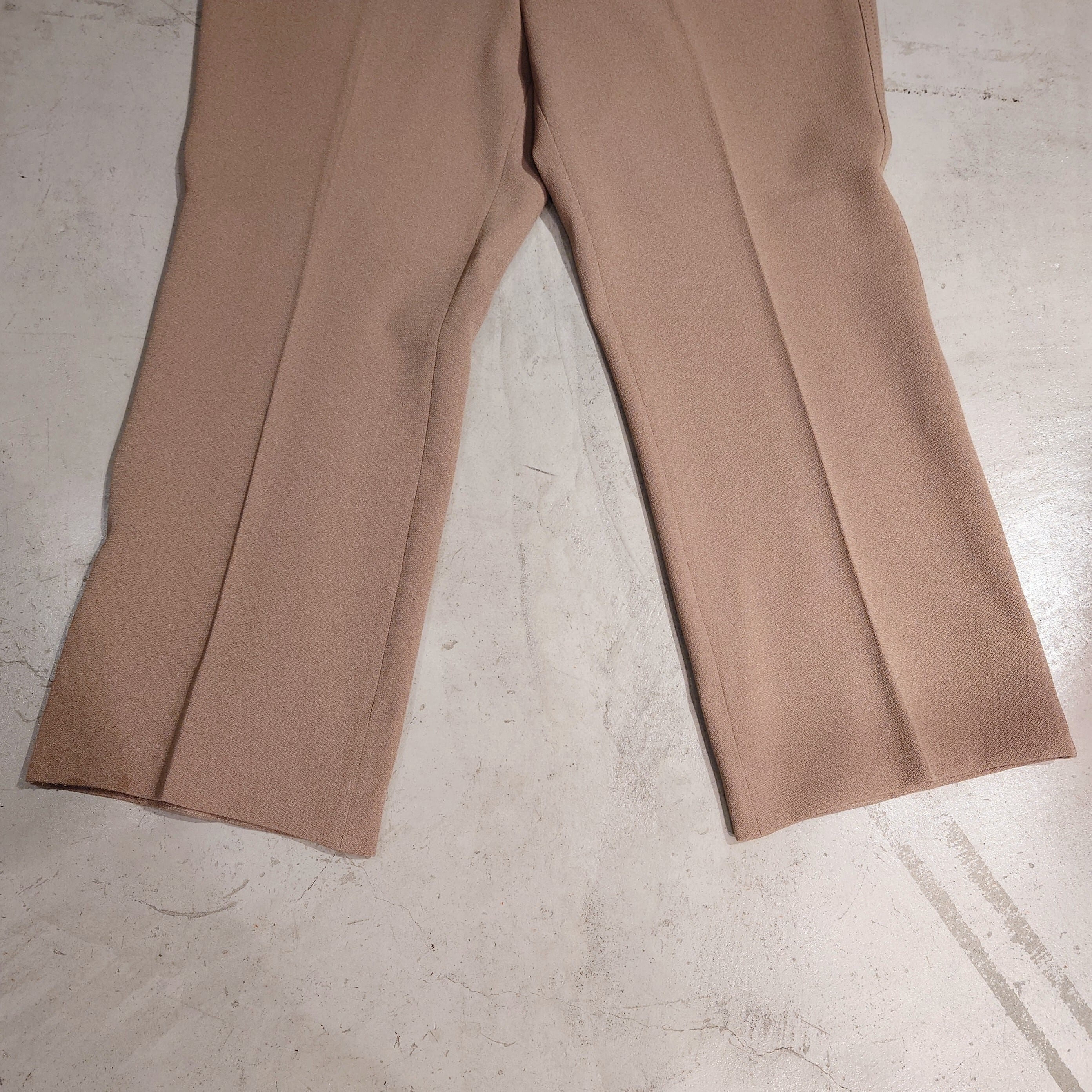 Kroydon- JPN MADE TALON ZIP SLACKS JERSEY PT BEIGE | eeff.