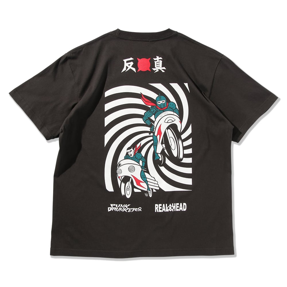 PUNKDRUNKERS / 【PDS×REALHEAD】REALPUNKライダースTEE / SUMI | feels