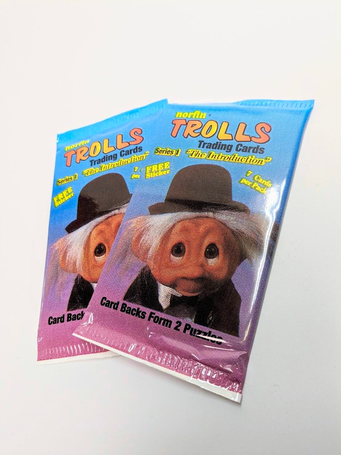 ☆送料無料！☆1992年製【 norfin TROLLS Series 1（トロール シリーズ1） 】VINTAGE トレーディングカード単品 （1個=7CARDS+1Sticker）〚アメリカン雑貨 アメトイ〛