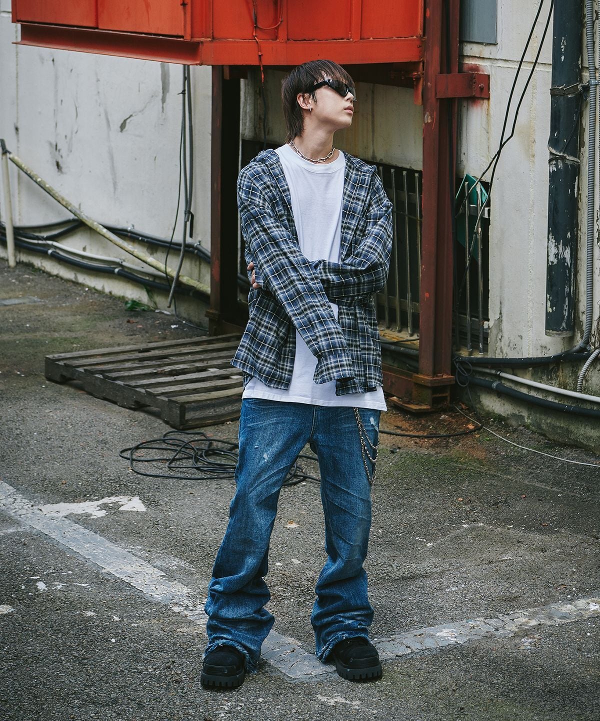 ☆SEVENTEEN ディノ 着用！！【ROARINGRAD】フランネル チェック