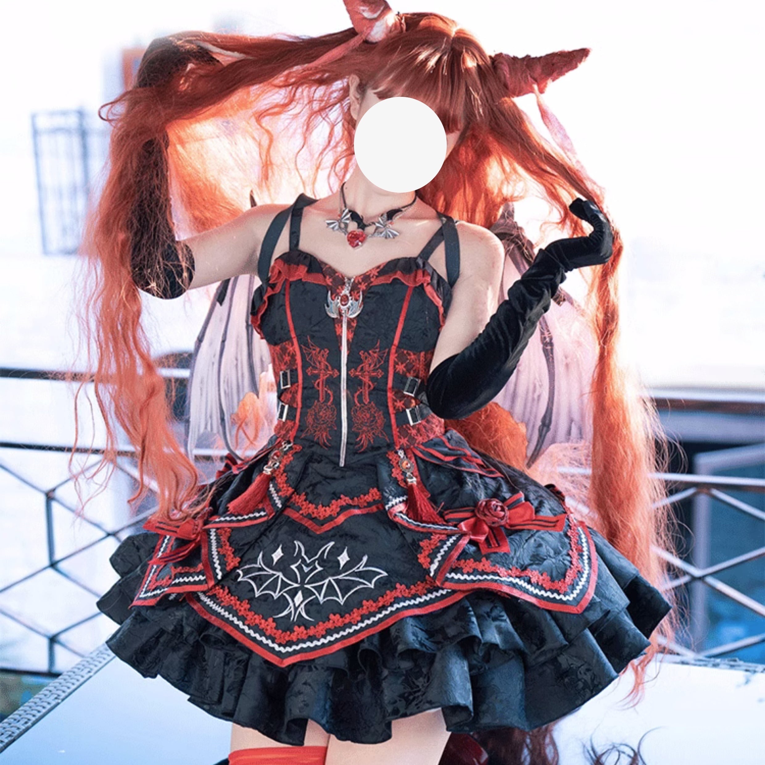 ゴスロリ♡ダークナイト小悪魔JSK wanpi164 | パステルキャンディ ゴスロリ♡ダークナイト小悪魔JSK wanpi164 | パステルキャンディ