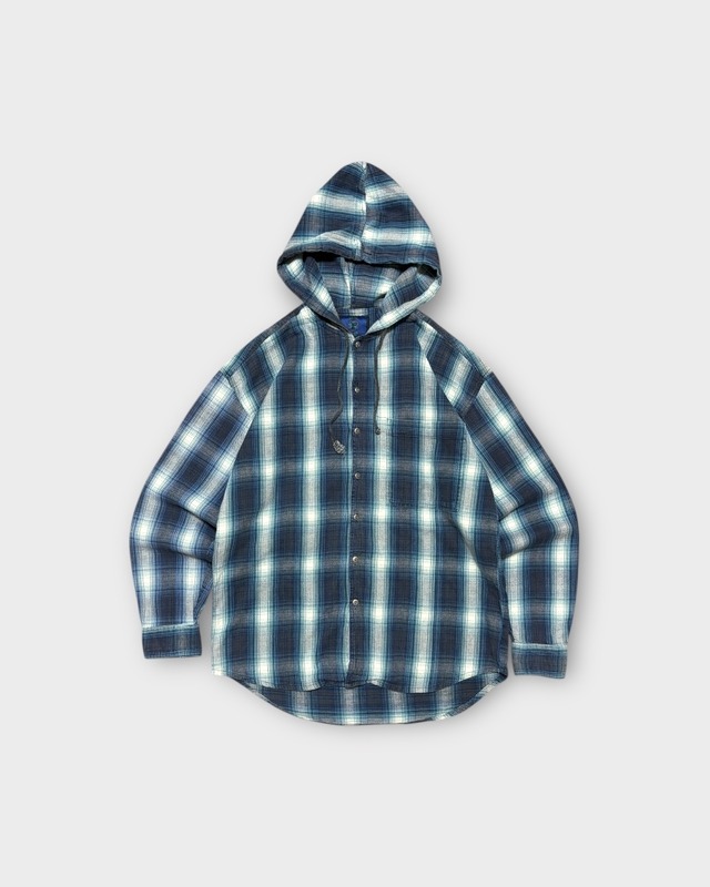 【Used】“IN PRIVATE” Hooded Check Shirt