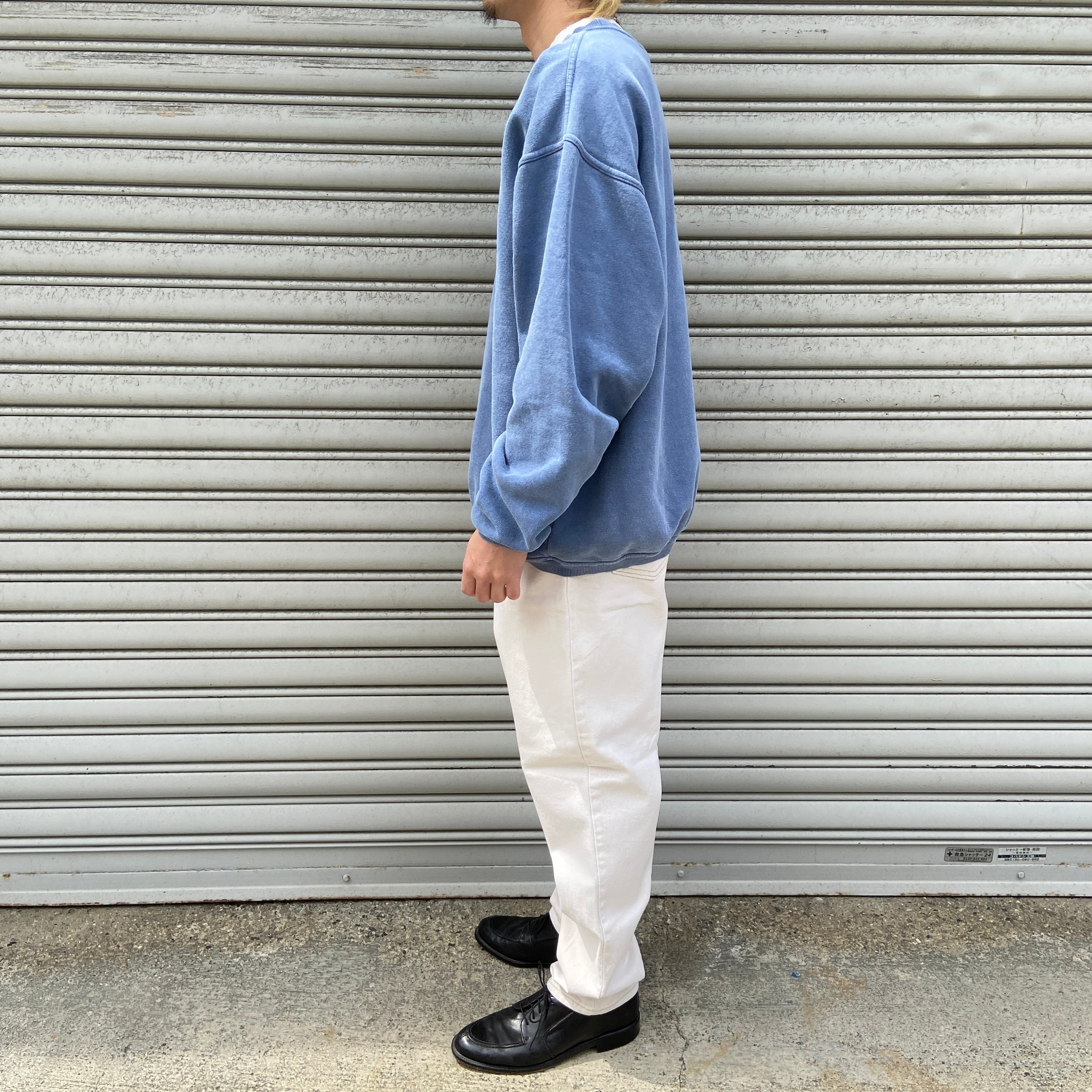 90s PEPSI ペプシコーラ アーチロゴスウェット ブルー系 L 90s PEPSI ペプシコーラ アーチロゴスウェット ブルー系 L