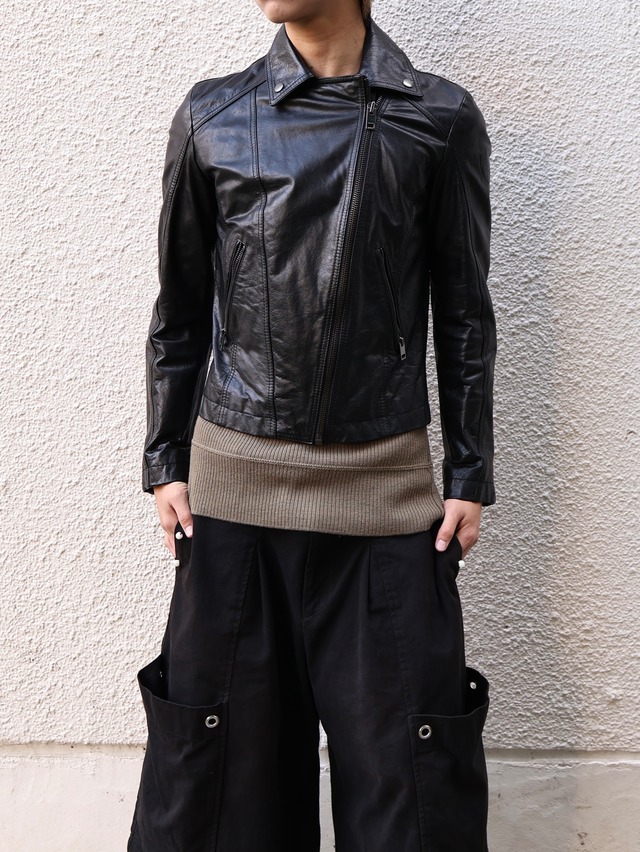 【diesel】double riders leather jacket