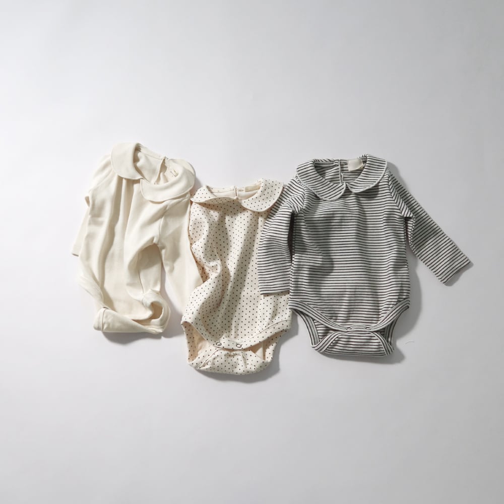 bebe丸襟ロンパース | 韓国子供服 Bisque -びすく-