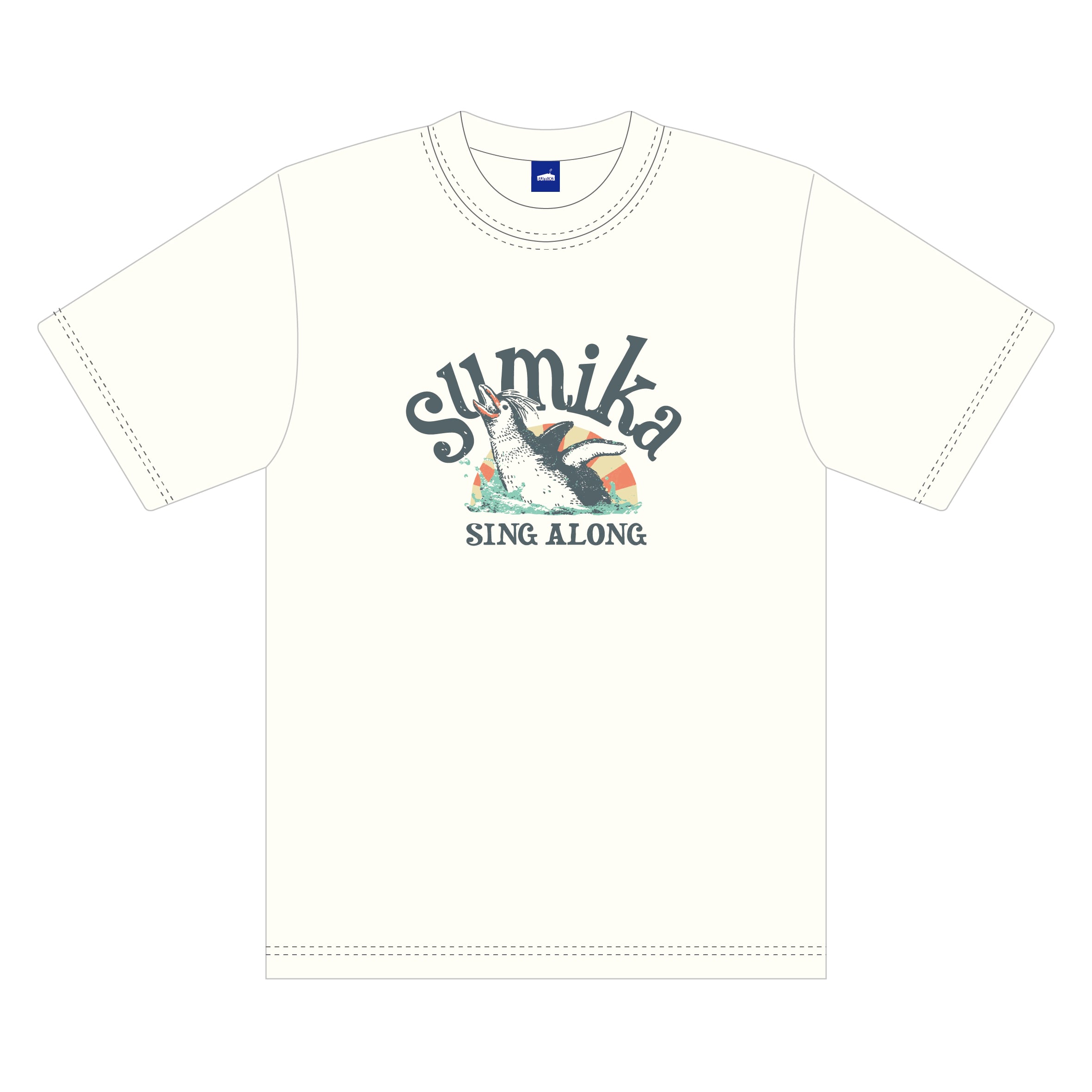 sumika / SING ALONG Tシャツ（バニラホワイト）