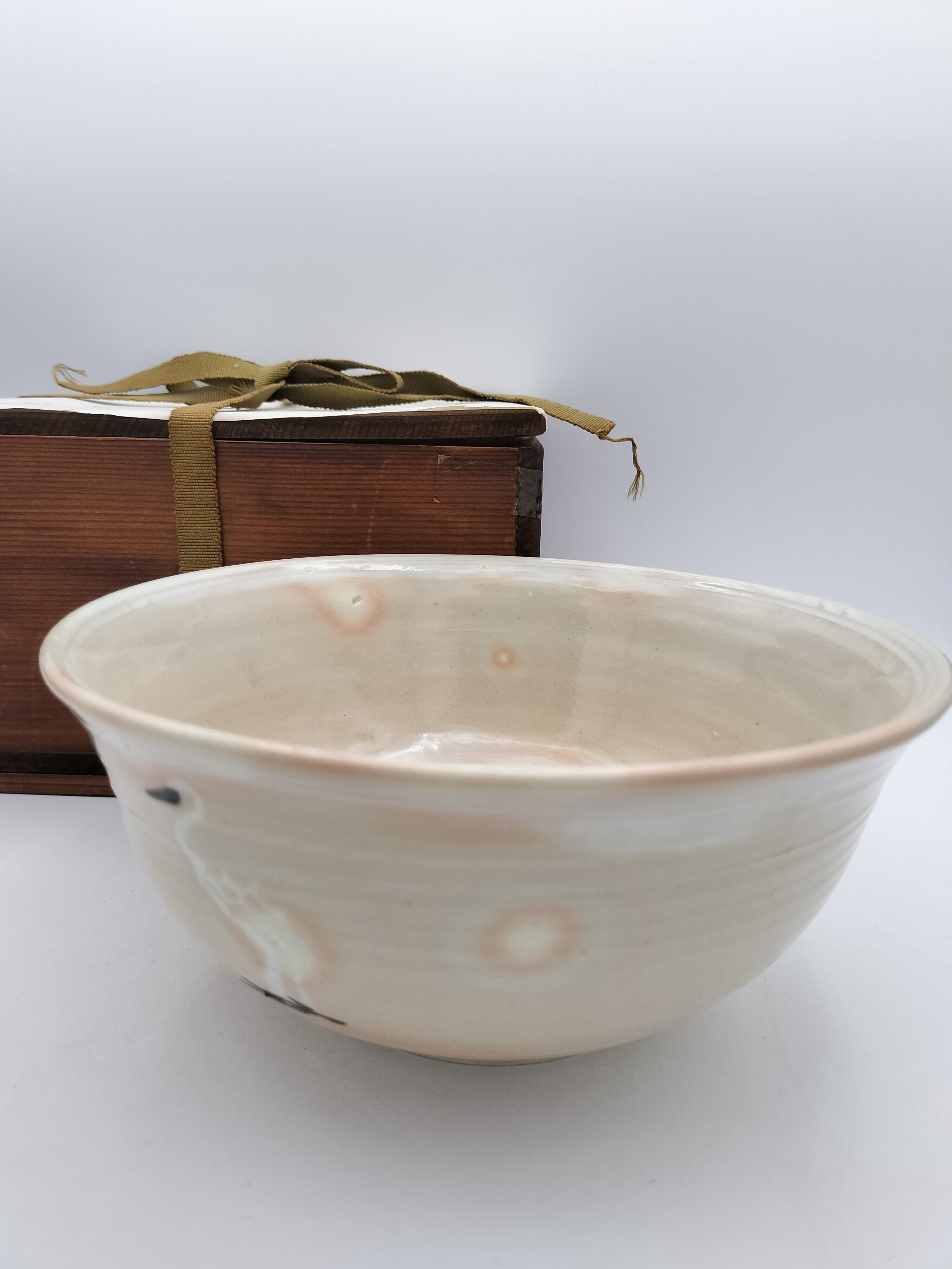 水指 染付 白磁獅子耳付 塗蓋添 横石嘉助・作 | Pay ID