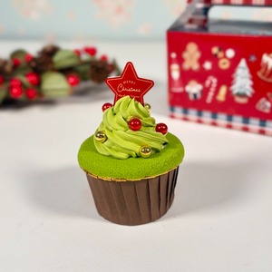クリスマスツリーのカップケーキメモスタンド