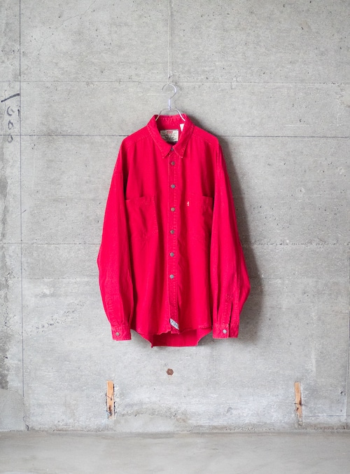 "Levi's" 1990s Red twill shirt