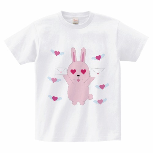 うさぎのラブレター スペシャルバージョン (Tシャツ) (ホワイト)