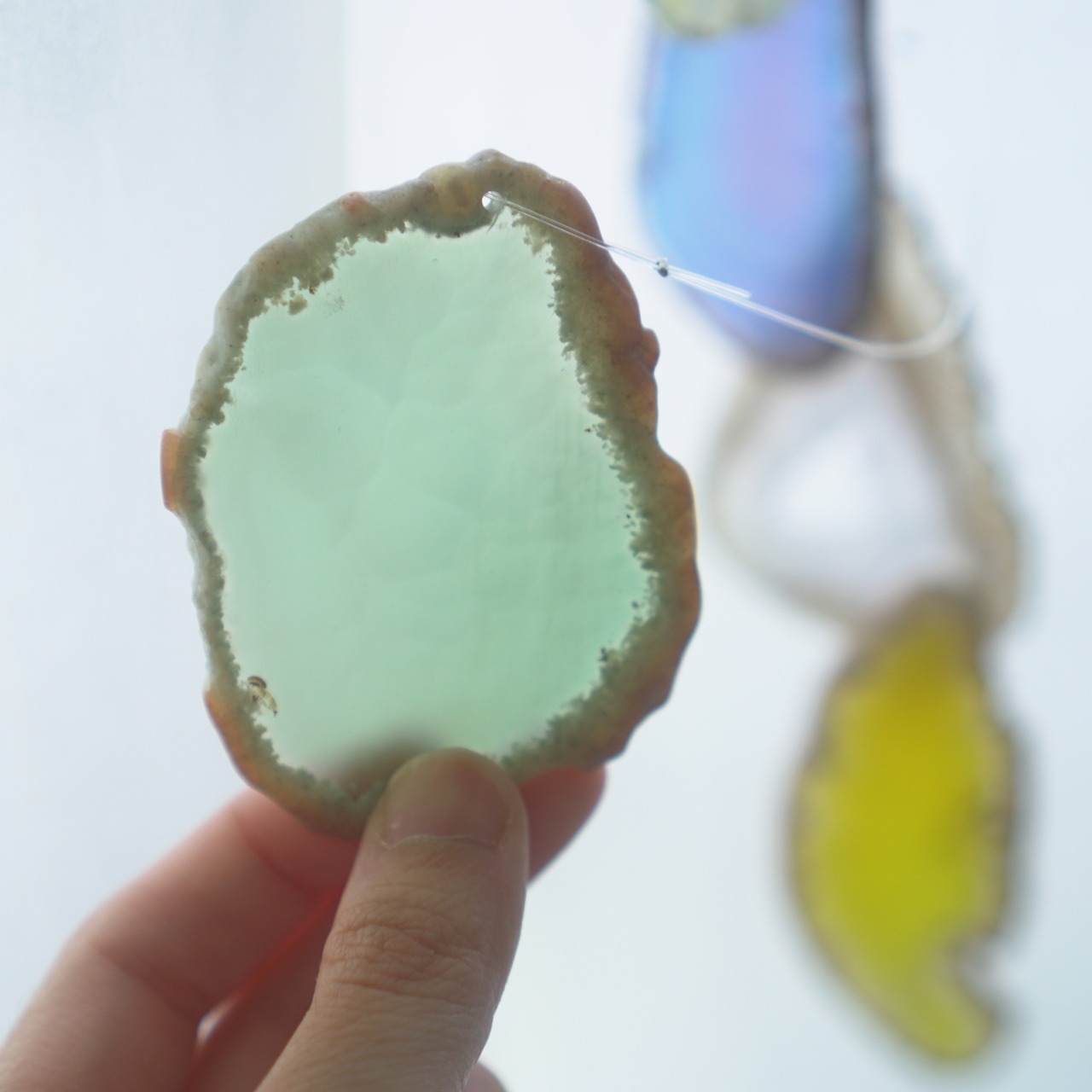 Lemon Sherbet - アゲートヒーリングチャイム / Agate Sun Catcher Wind Chime 091