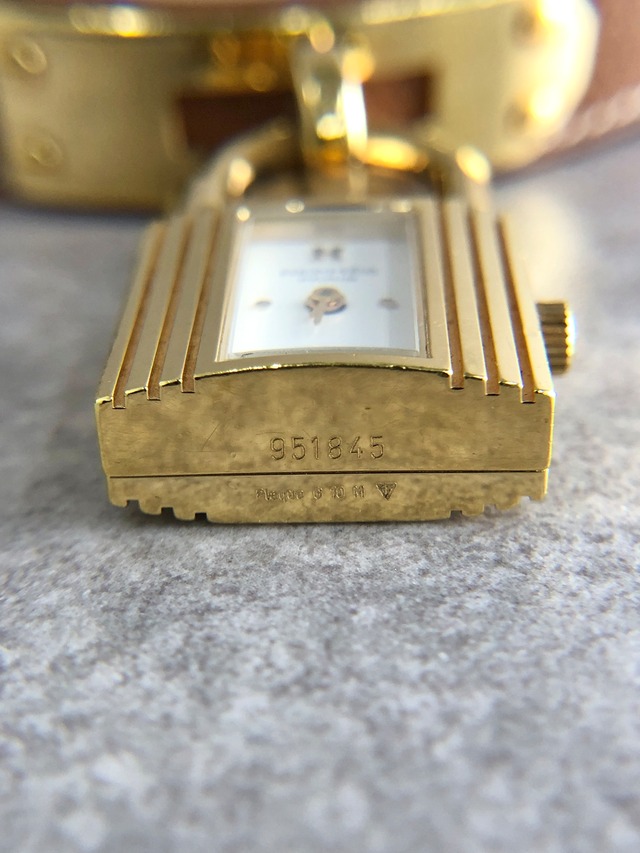 HERMES エルメス 腕時計 ブラウン ケリー レザー vintage ヴィンテージ オールド  inubyu