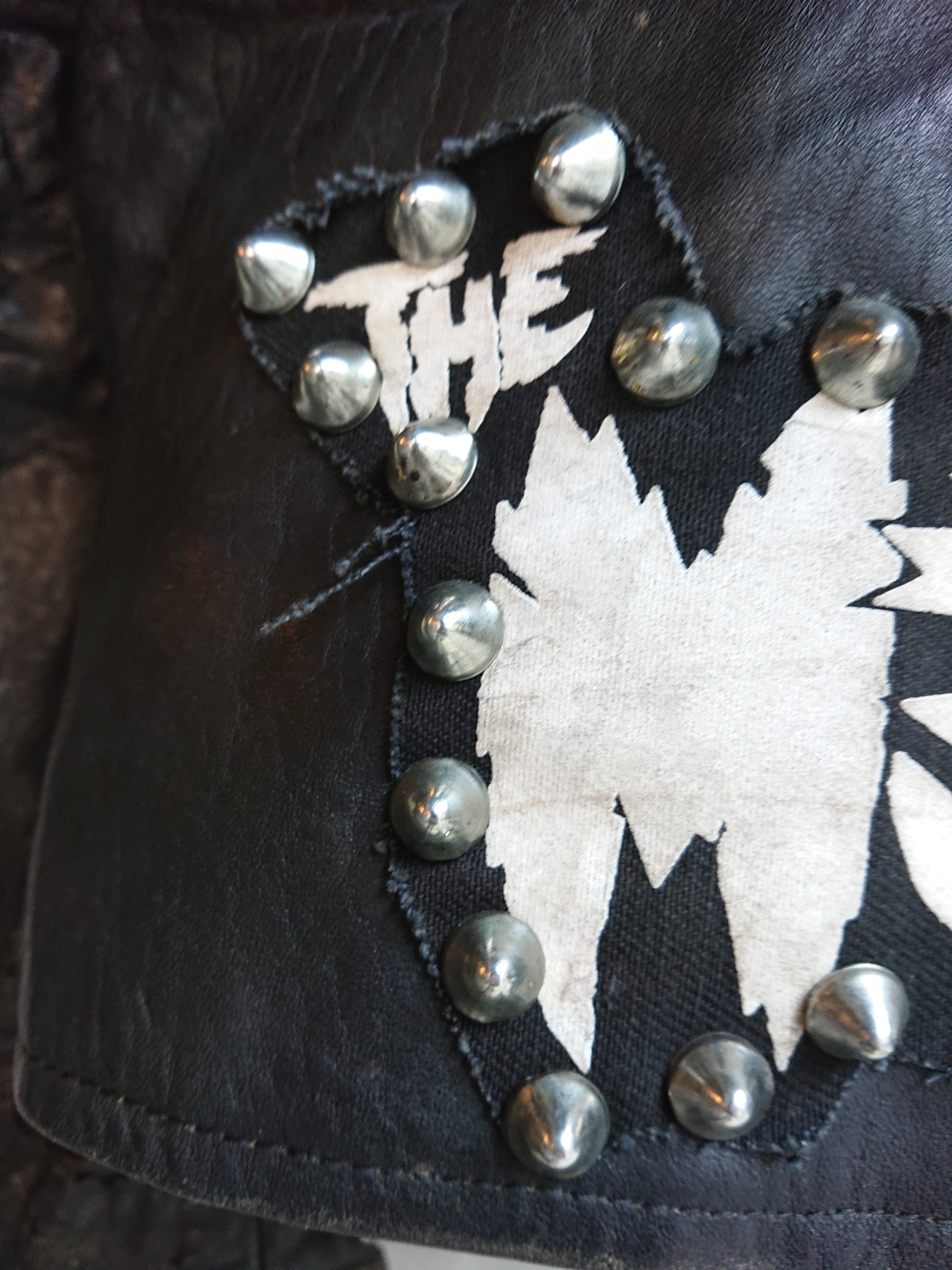 VINTAGE PUNK STUDS LEATHER JACKET | BOW & ARROW WEB STORE