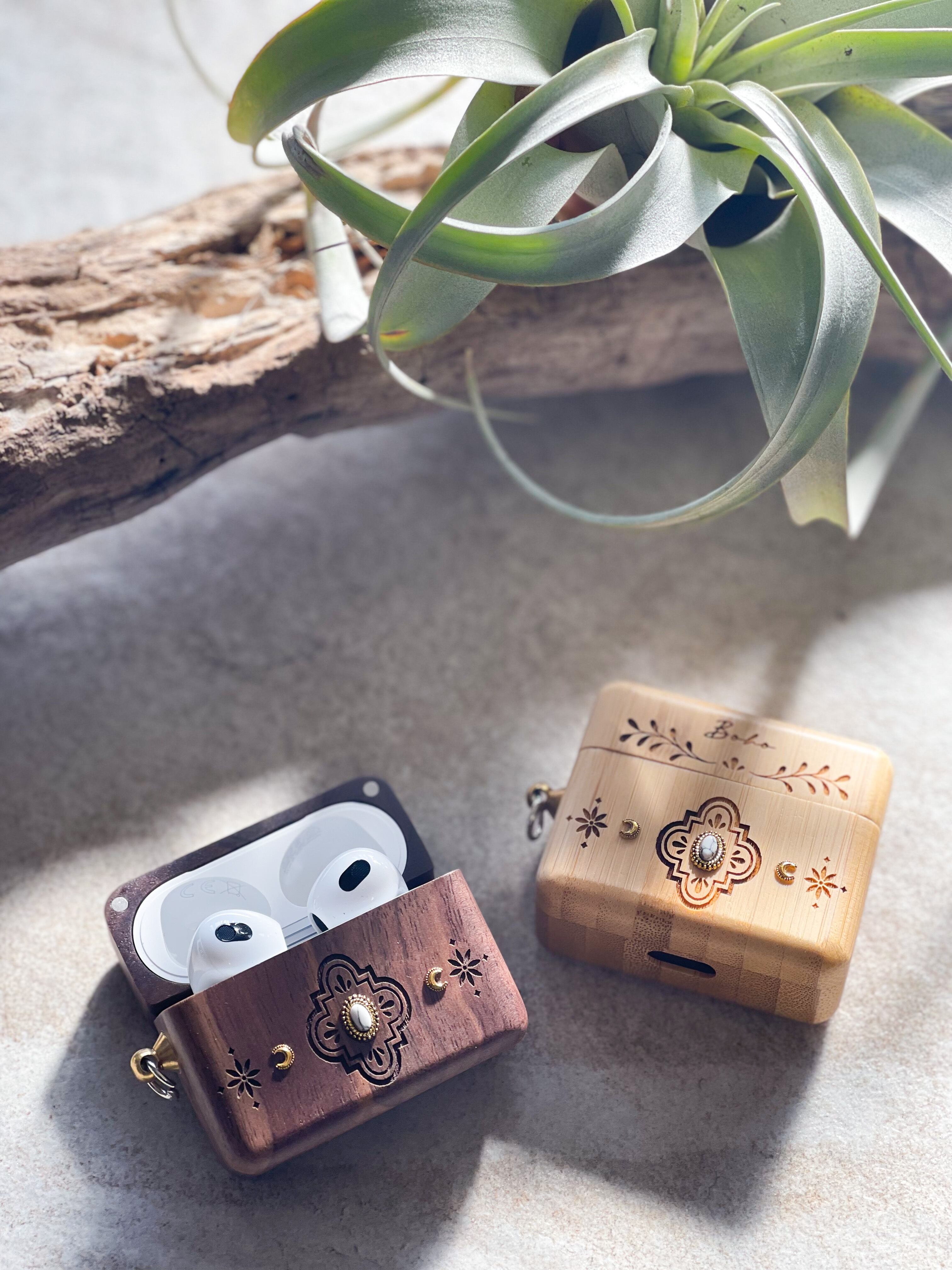 AirPodsPro,第3世代 wood case(bohemian) | ALOHA GLASS