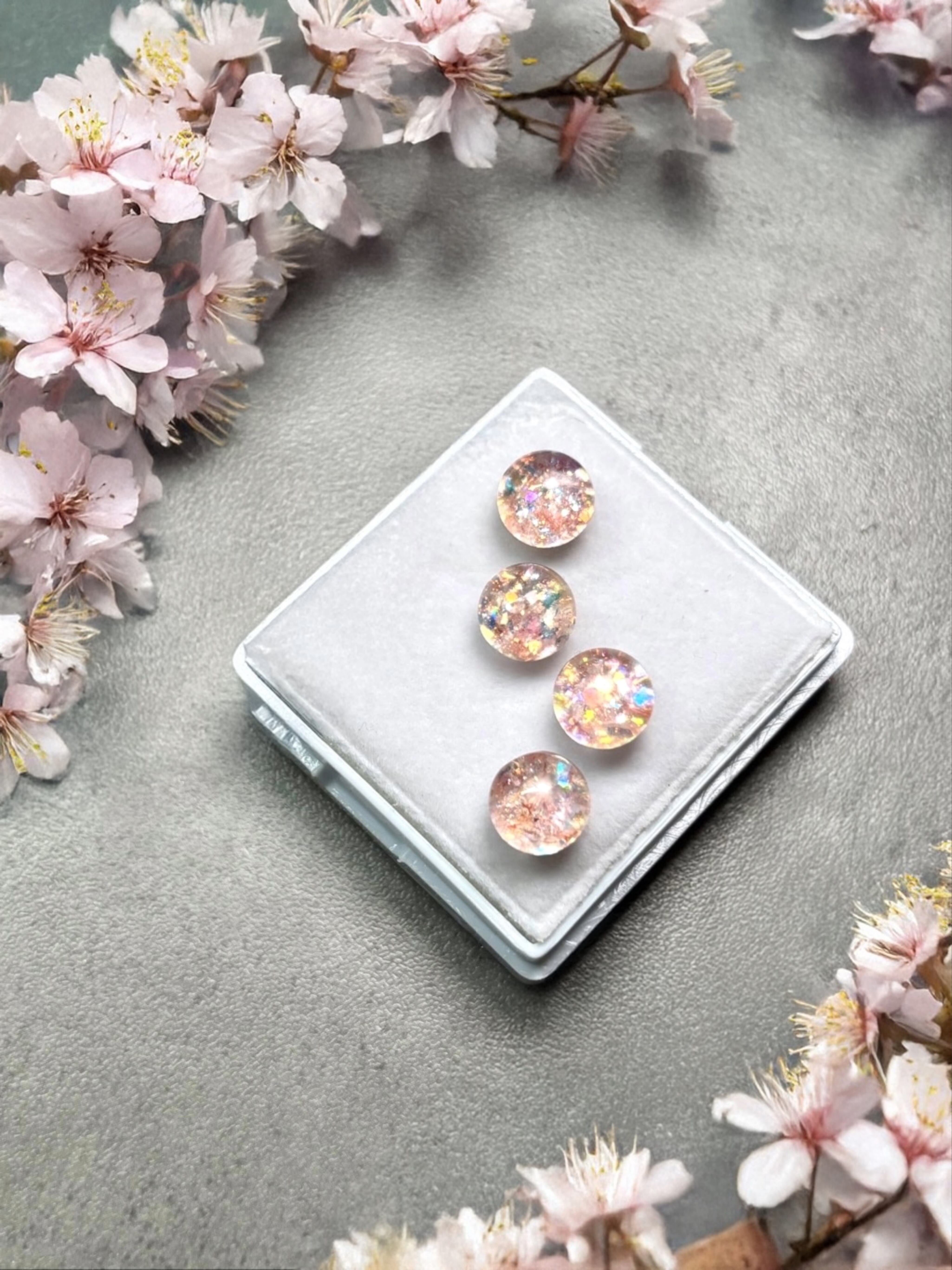 【抽選販売】淡水真珠と「桜」Lumière ring free size