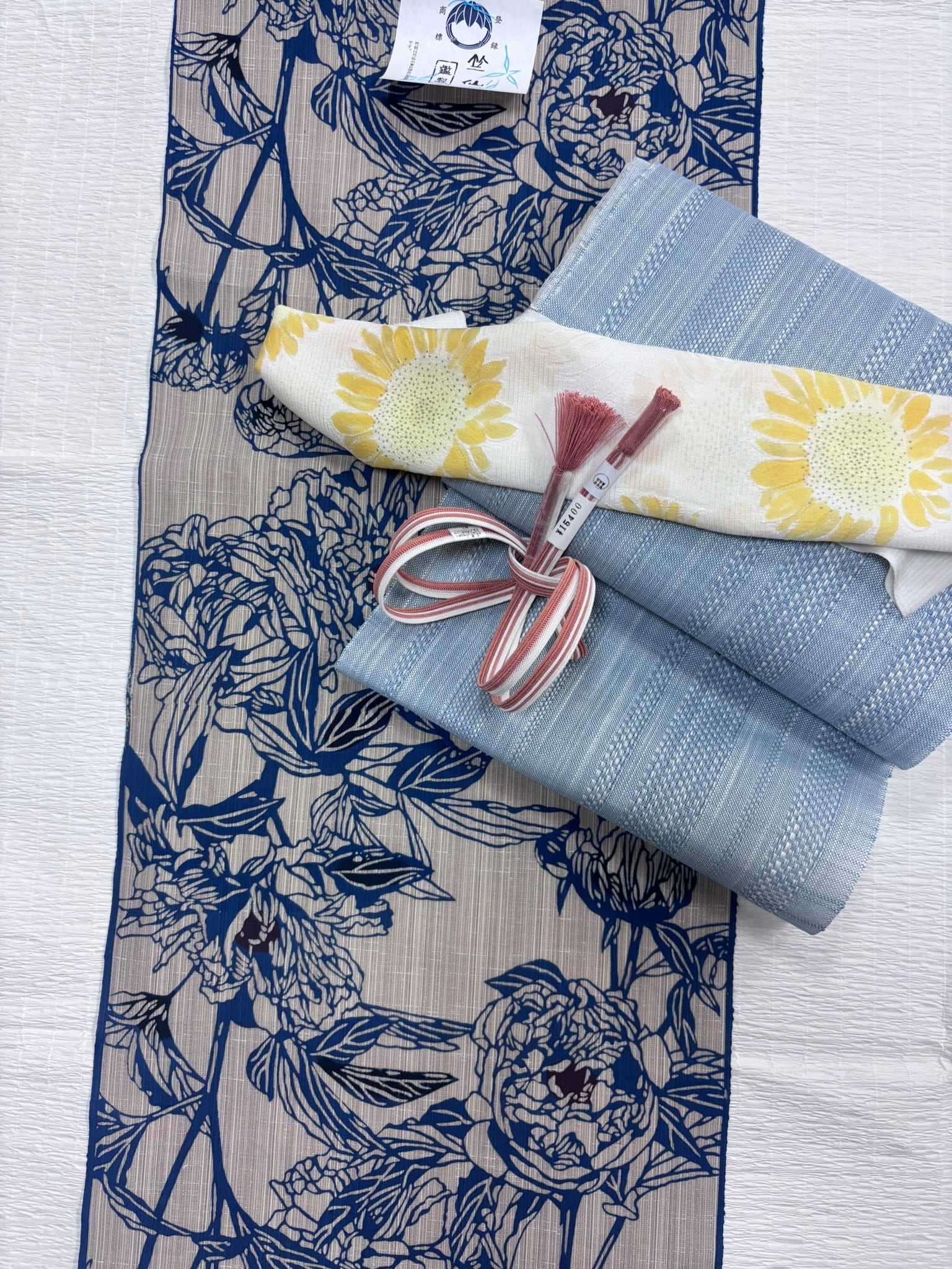 竺仙 反物 奥州小紋 立てば芍薬 | oriya