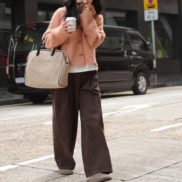 open-collar knit cardigan　J00393