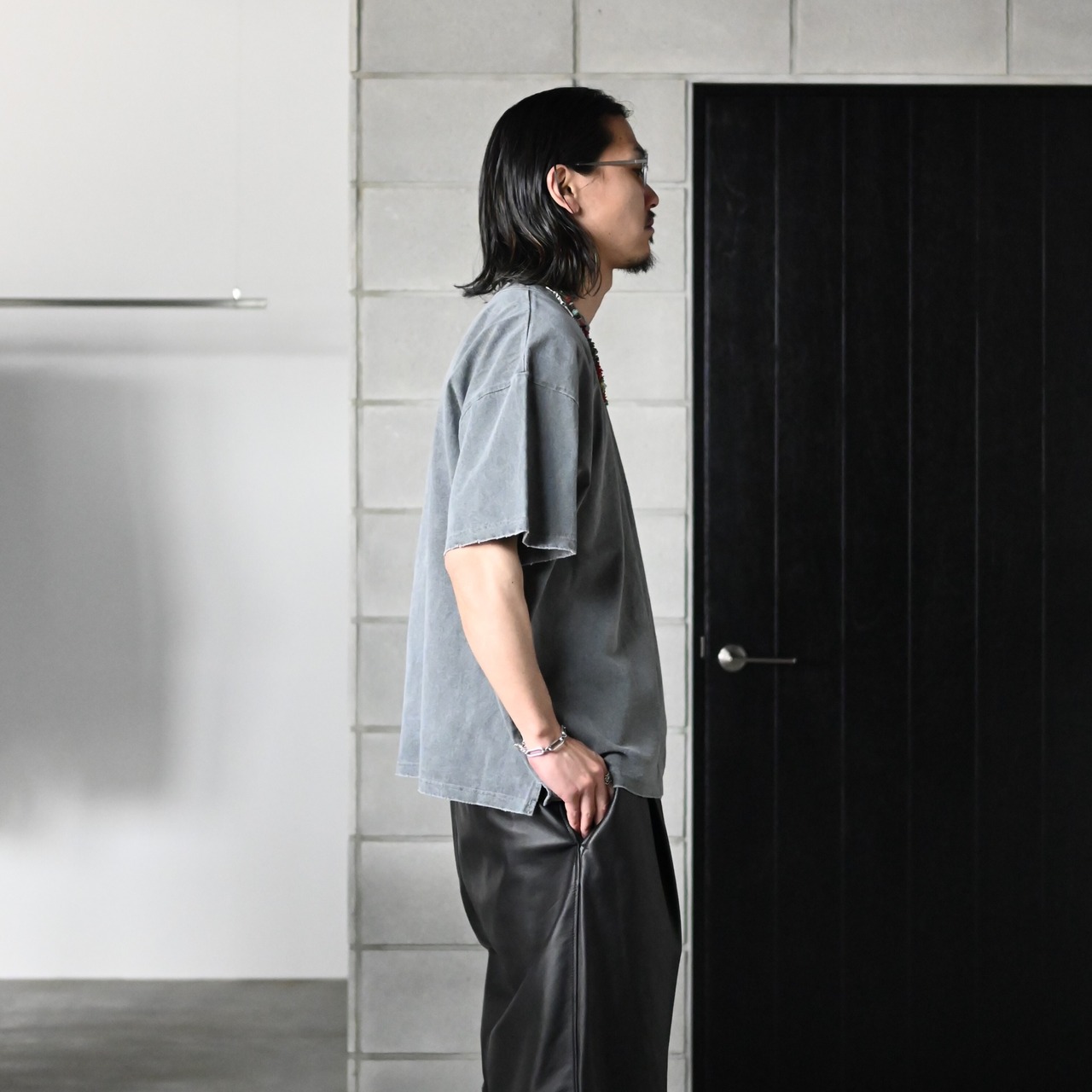 ANACHRONORM / PIGMENT DYED POCKET S/S T-S